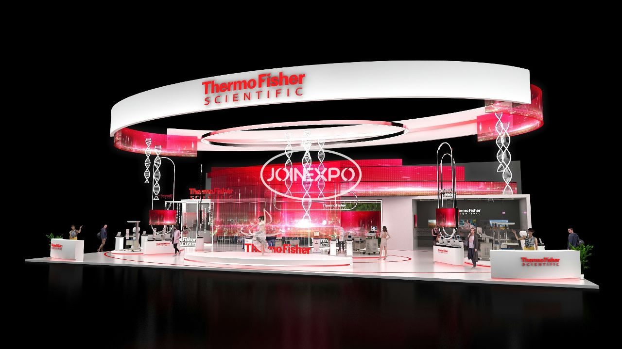 CIIE進(jìn)博會(huì)展會(huì)設(shè)計(jì) |  賽默飛世爾展臺(tái)設(shè)計(jì)融入基因科學(xué)元素