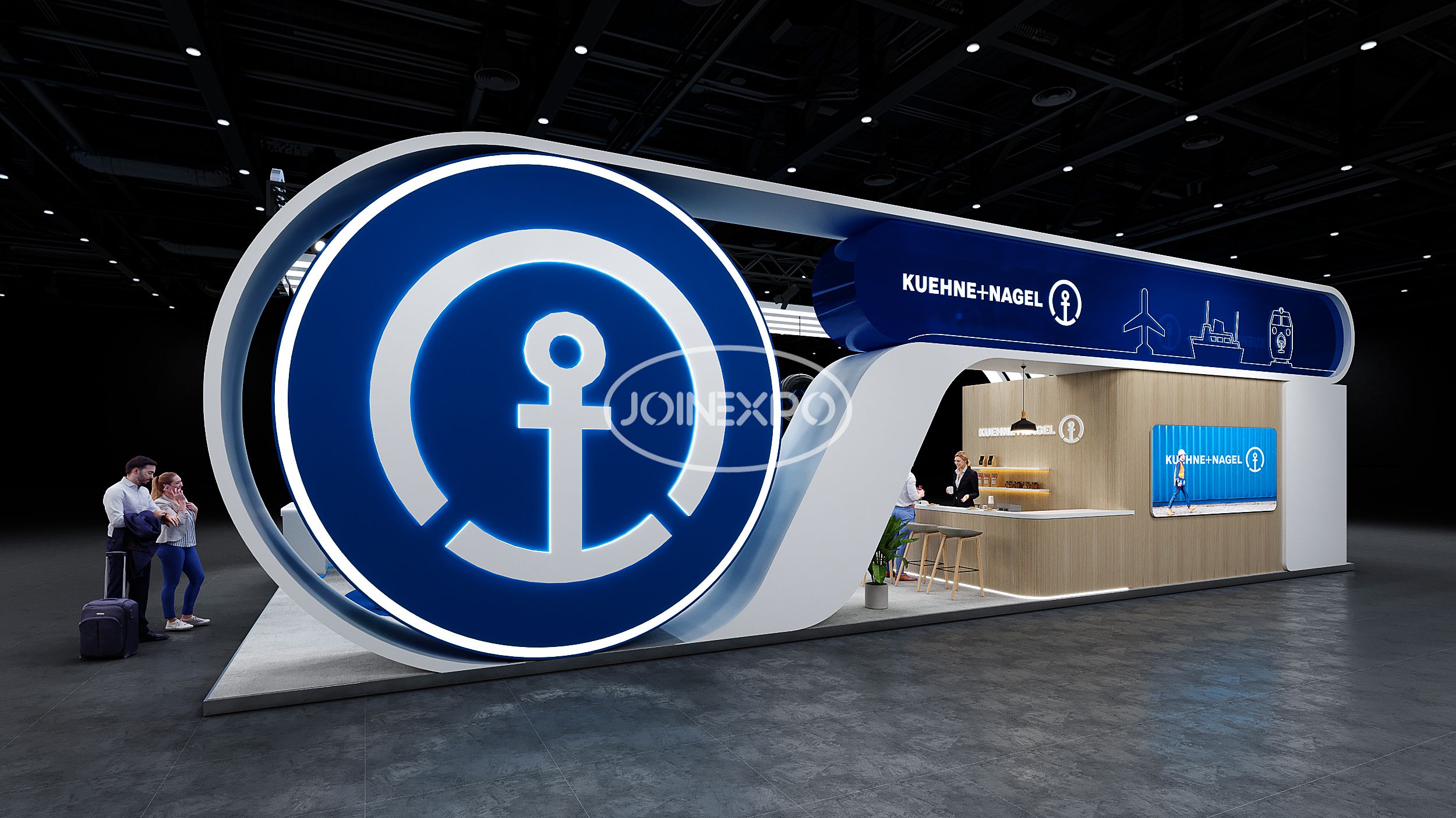 上海進(jìn)博會(huì)展臺(tái)設(shè)計(jì)丨鏈接世界，德迅物流網(wǎng)絡(luò)緊密相連